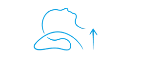 Posture pillow line illustration