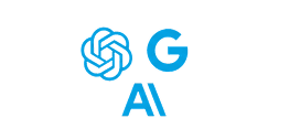 AI chat search line illustration